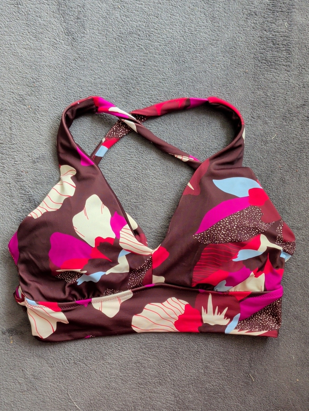 Athleta Bikini Plunge Top (Size S, D-DD)